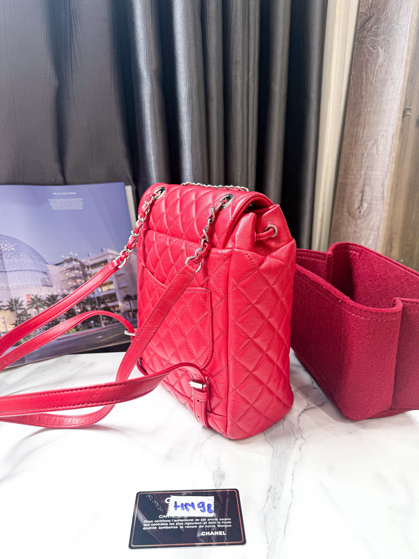 A A Balo Chanel Đỏ HN98