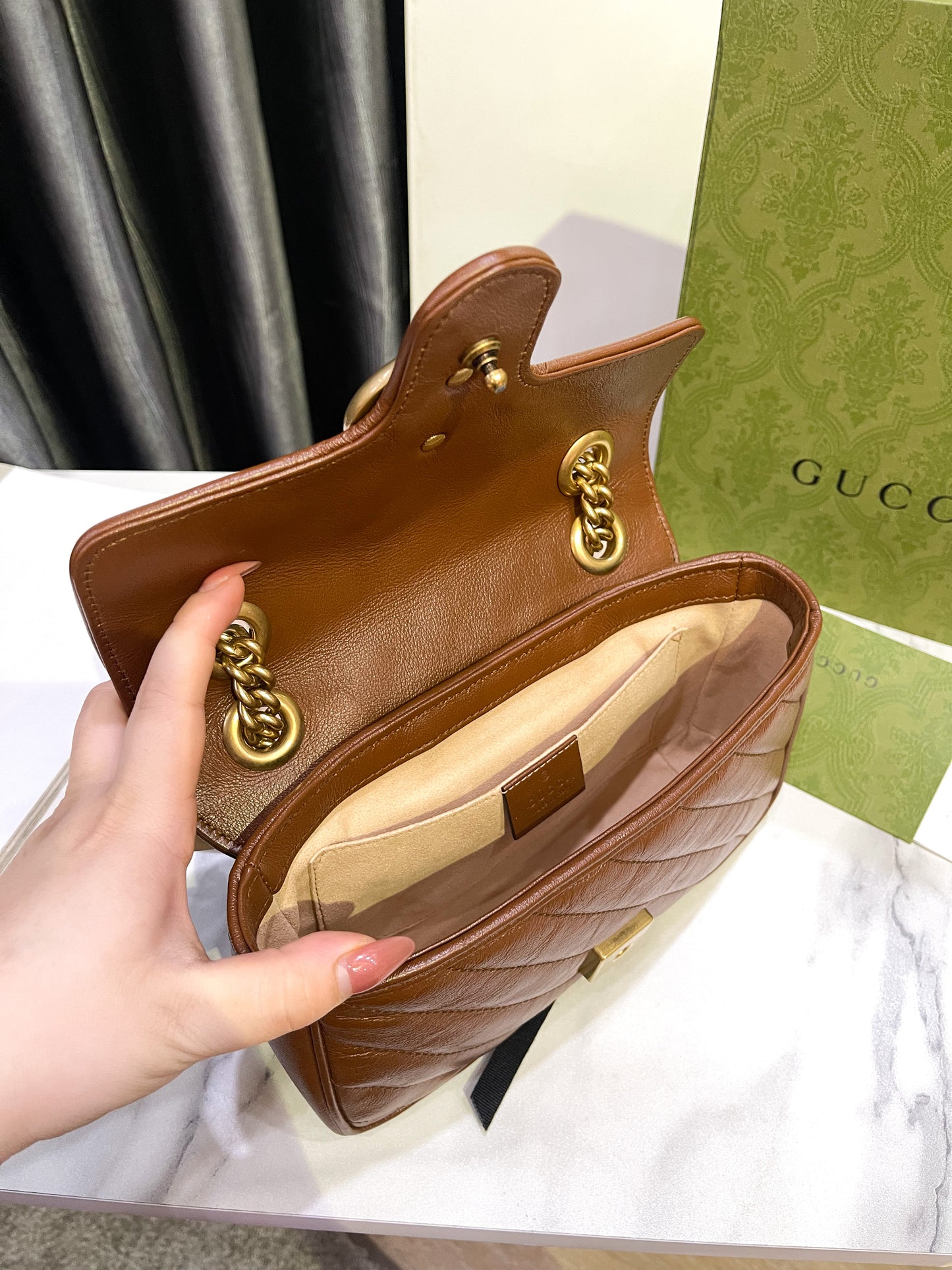 Gucci Marmont Size 22 Màu Nâu