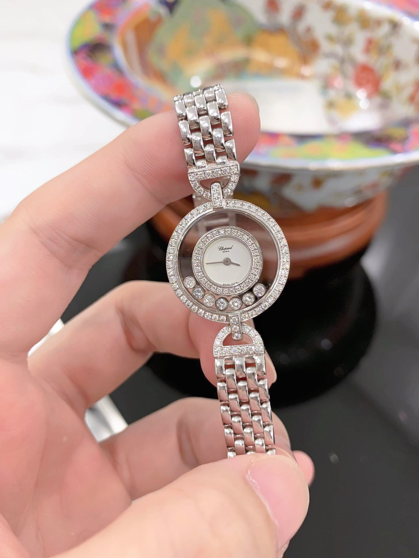 Đồng Hồ Chopard Happy Diamond White Gold Diamond