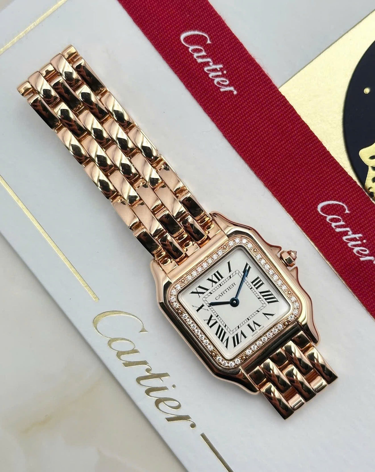Đồng Hồ Cartier Panthère Rose Gold Diamond