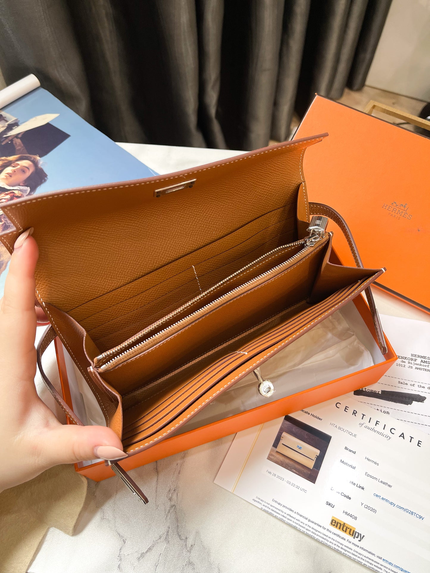 Hermes Kelly Wallet