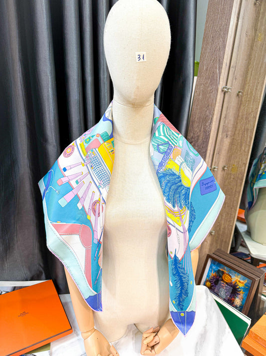 Khăn Lụa Hermes New Khổ 90x90 HN31 4/11