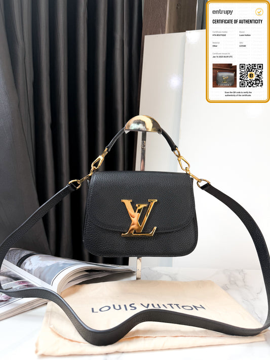 LV Da Bê Đen Top Handle