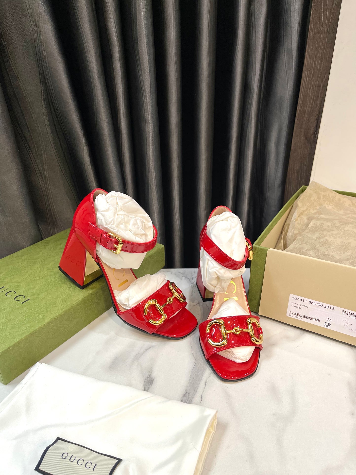 Sandal Gucci Đỏ New