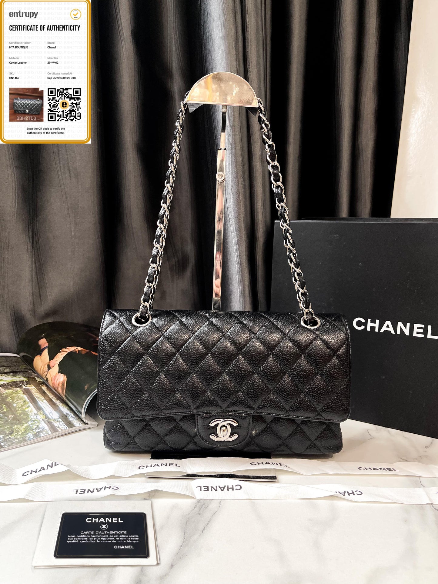 A A Chanel Classic Size M