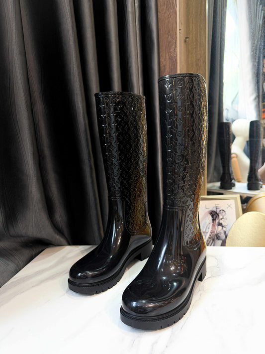 Boot LV Rubber Size 38 Đen