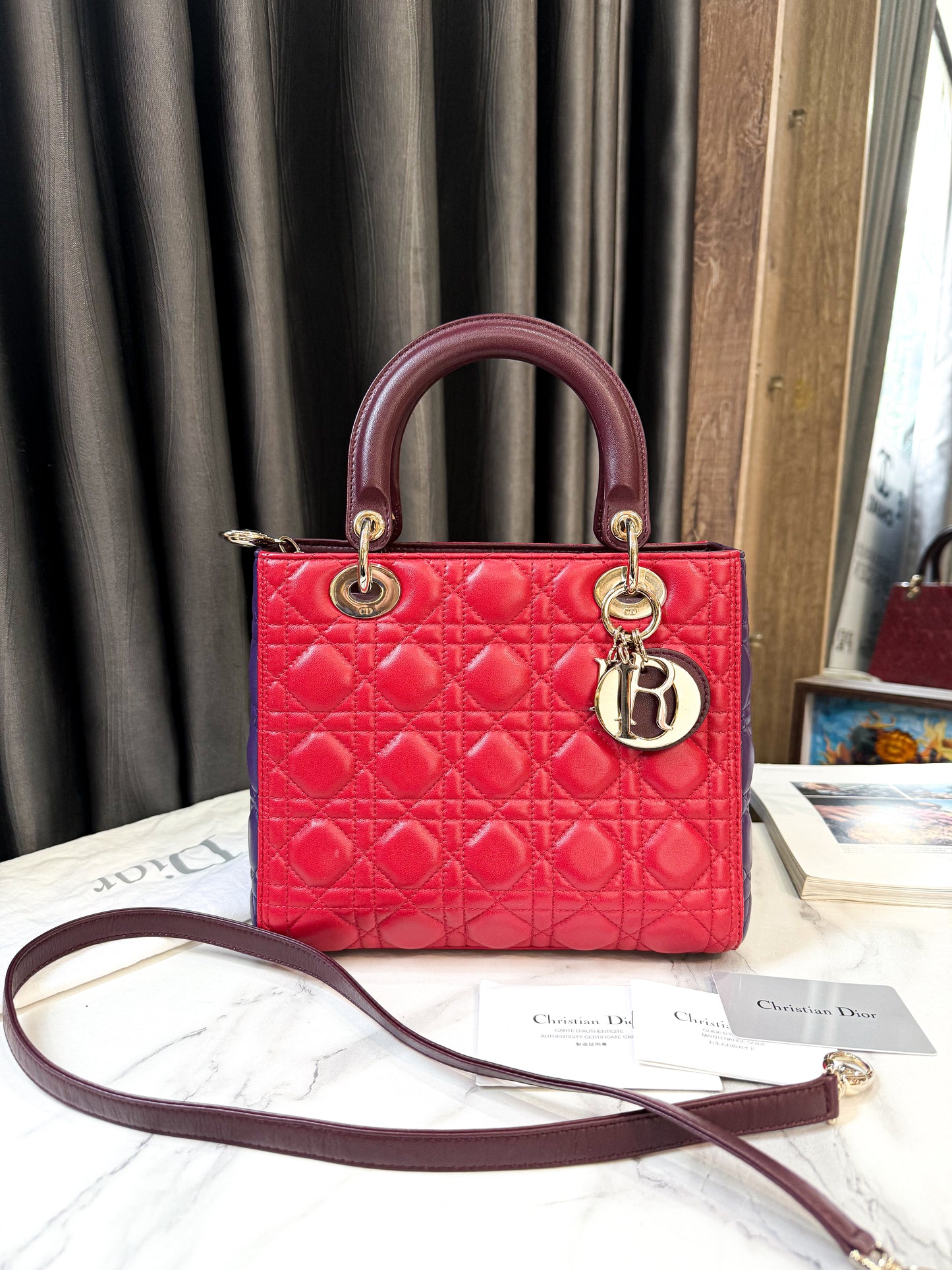 A A Dior Lady Tricolor Size M