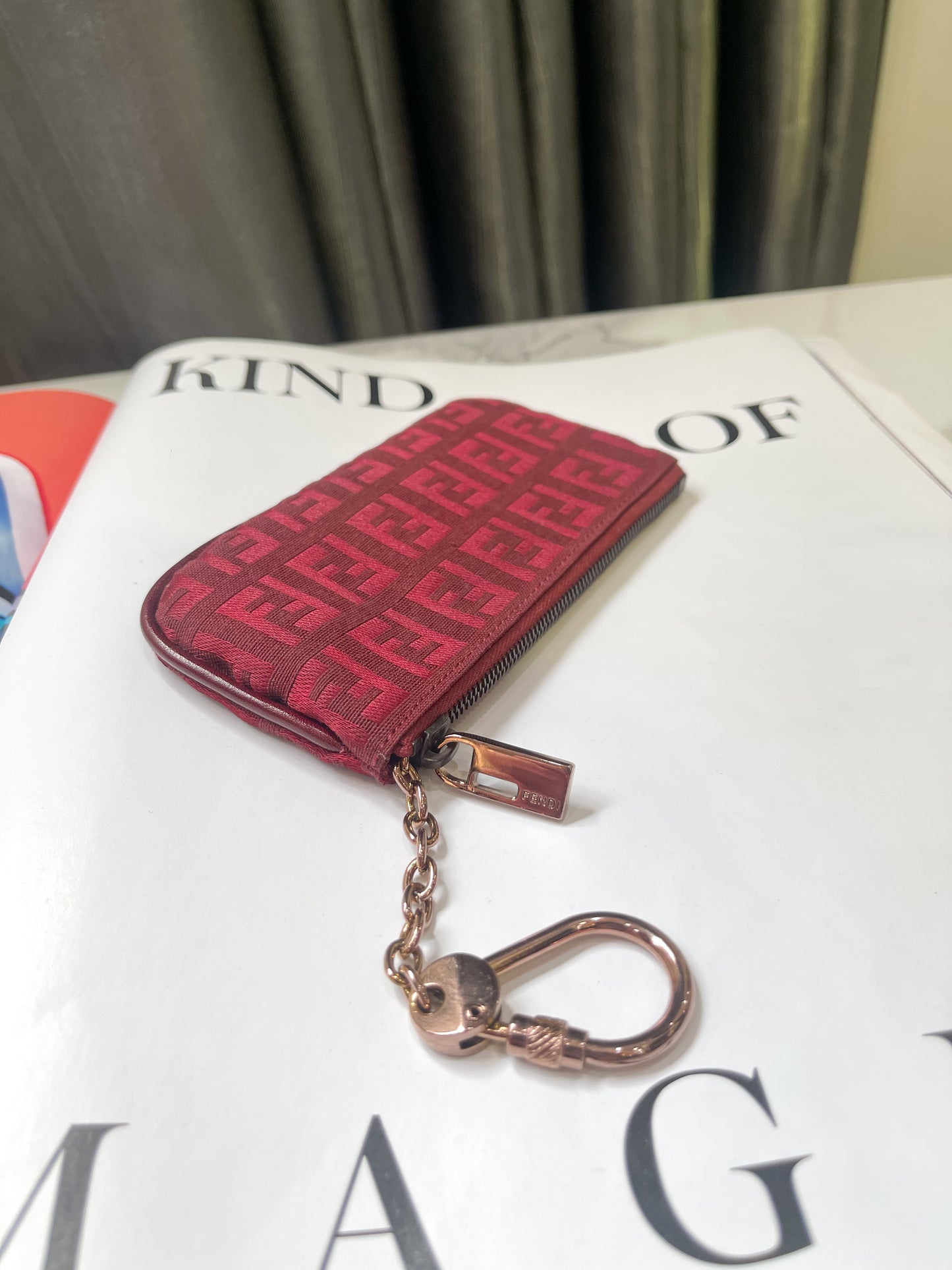 Key Pouch Fendi Đỏ Vintage