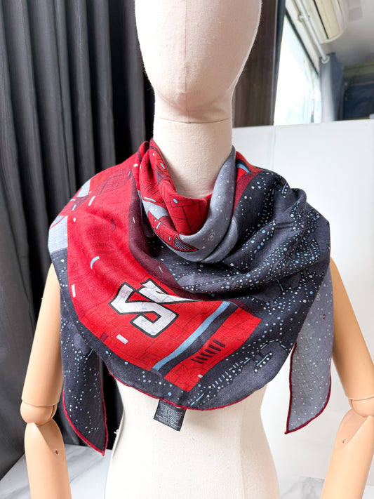 Khăn Hermes Cashmere+ Lụa