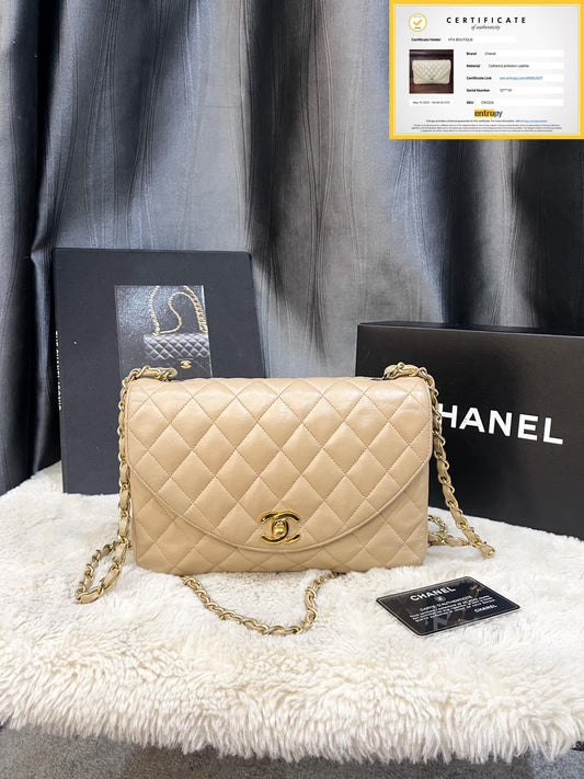 A Chanel Half Moon Begie