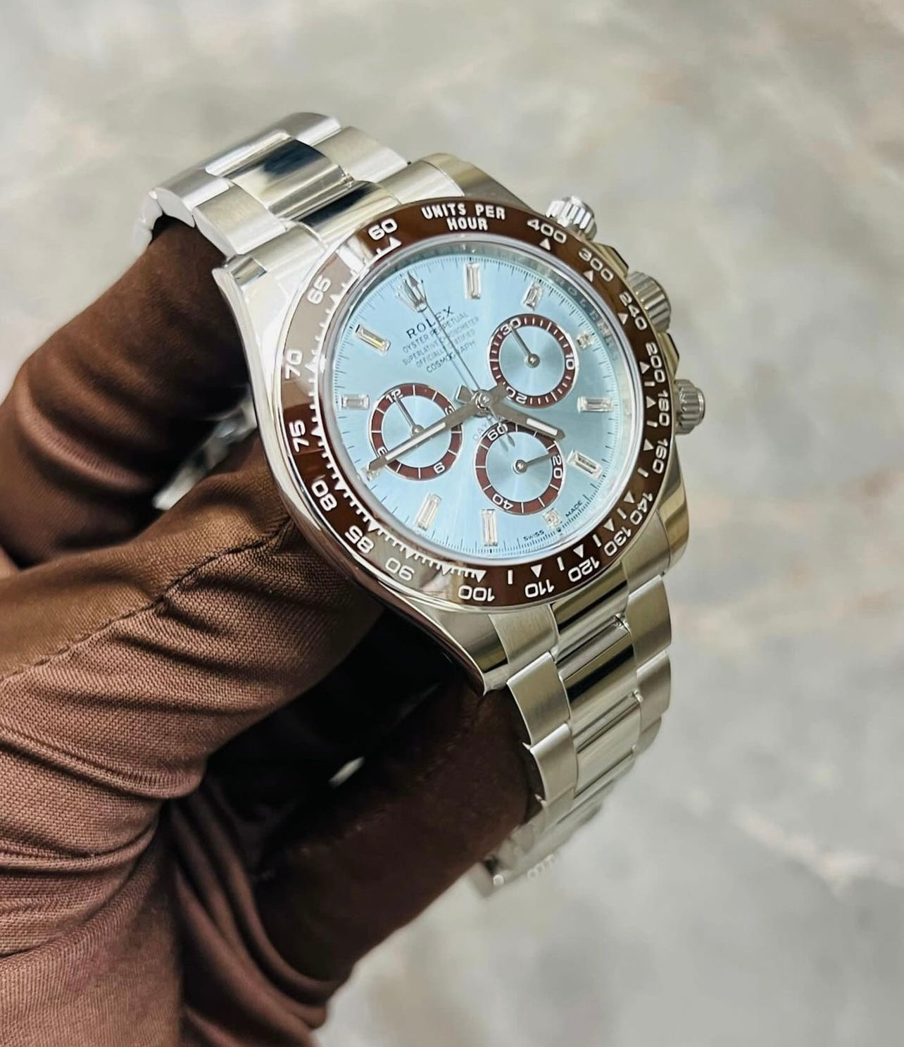 Đồng Hồ Rolex Daytona 126506A Baguette Ice Blue 40mm