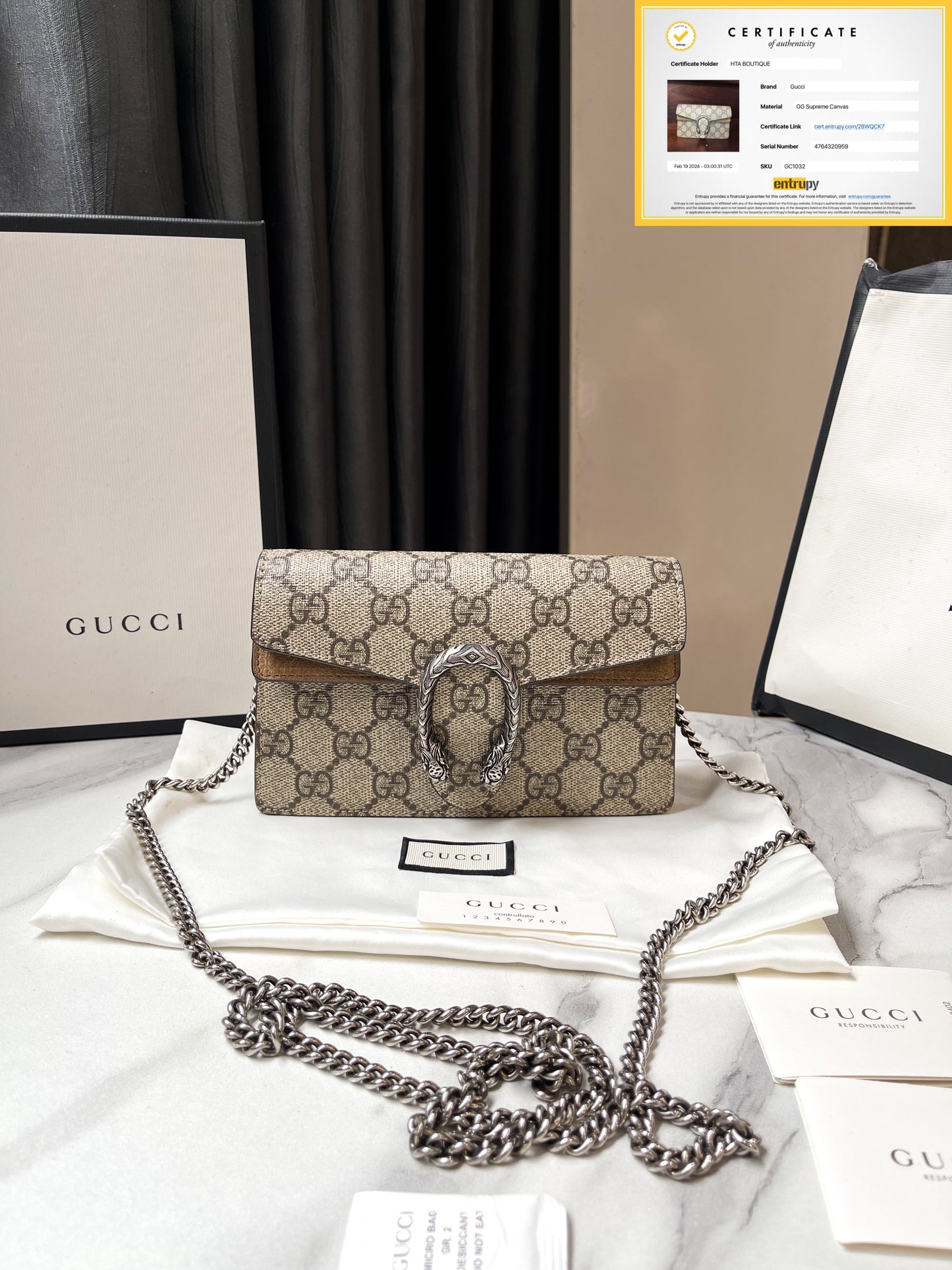 Gucci Dionysus Size 17