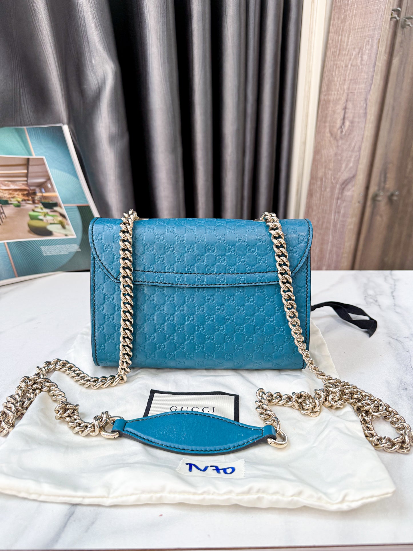 A A Gucci Cross Body Xanh TV70