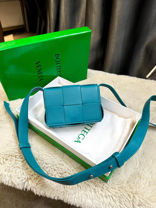 Bottega Mini Green Crossbody Bag 