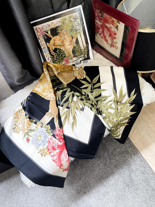 Salvatore Leopard Print Scarf