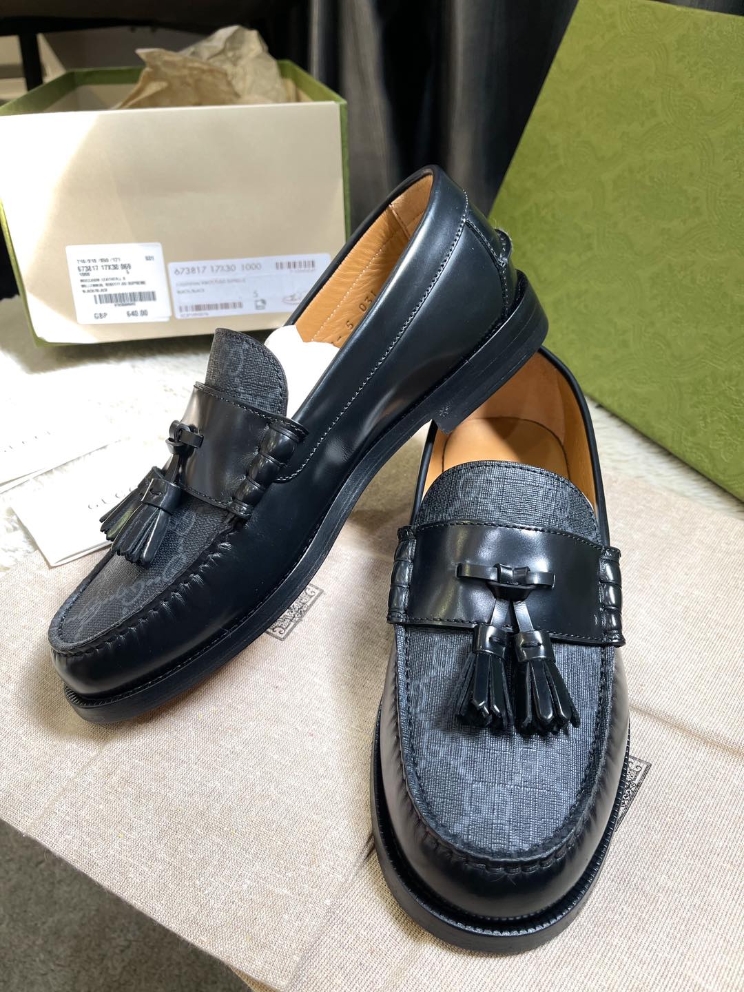 Loafer Gucci Nam Hoạ Tiết GG