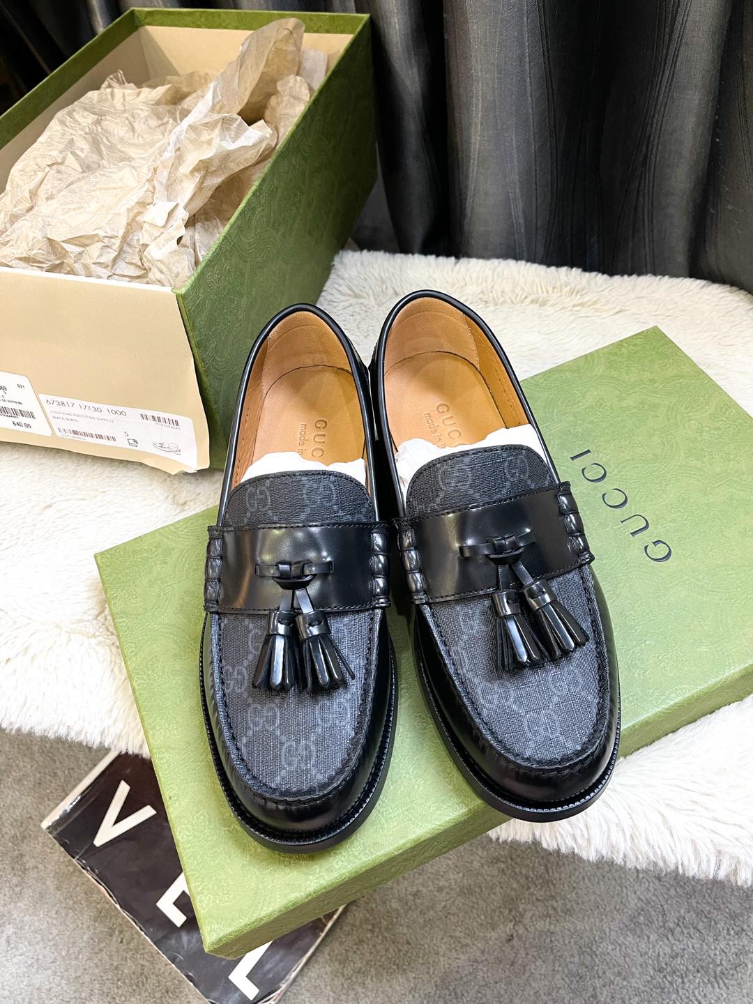 Loafer Gucci Nam Hoạ Tiết GG