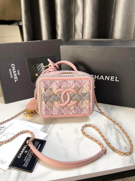 Chanel Vanity Chất Dạ Tweed