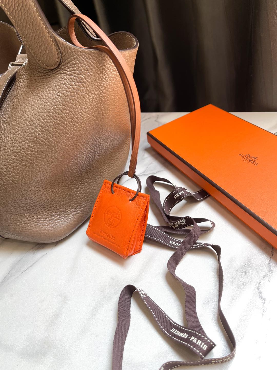 Hermes Bag Charm Orange THE PURSE AFFAIR