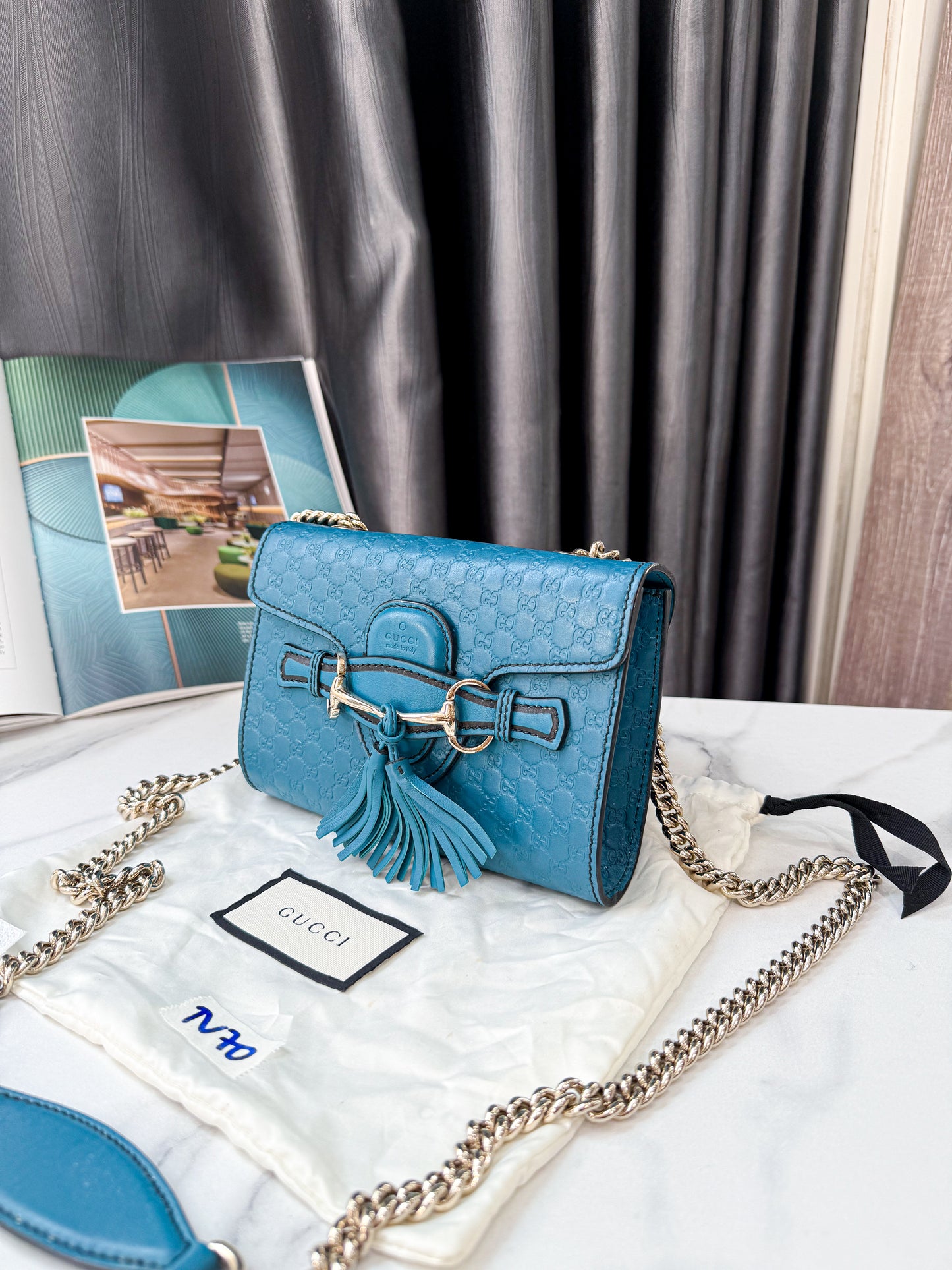 A A Gucci Cross Body Xanh TV70