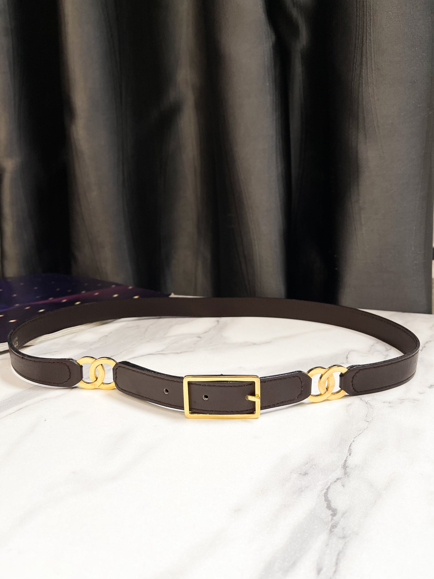 Belt Chanel Nâu