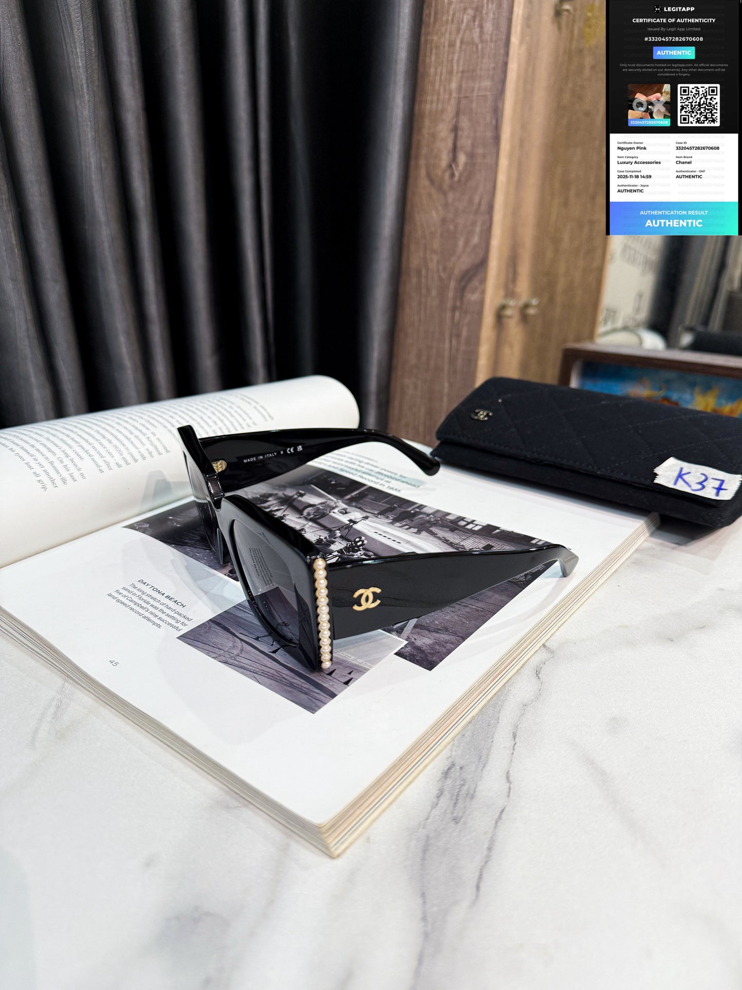 Kính Chanel Used K37