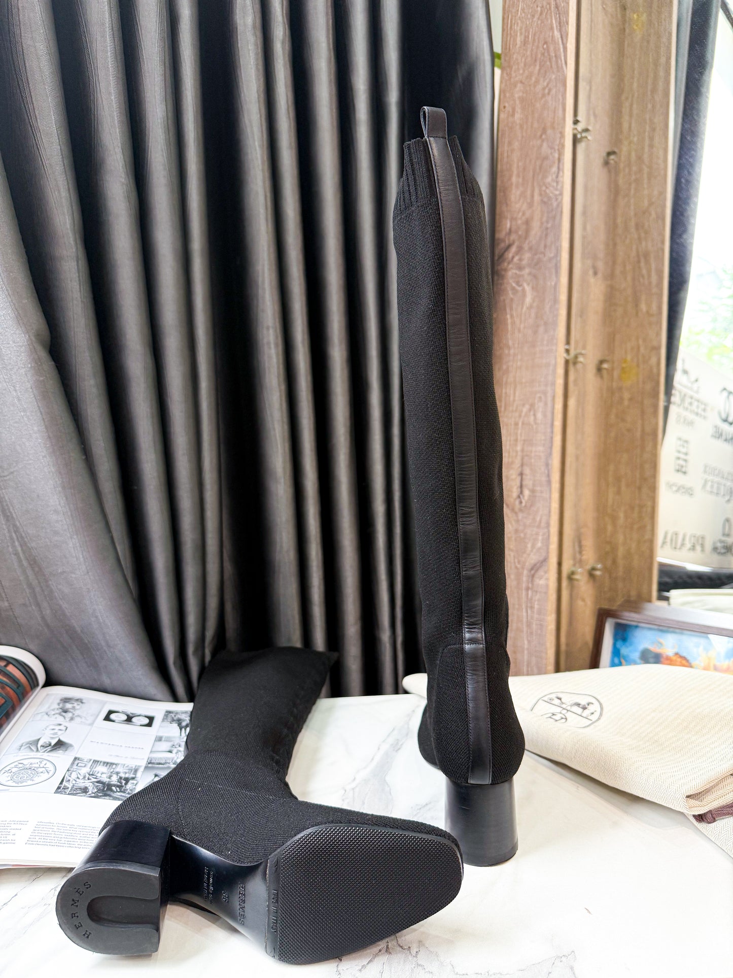 Boot Hermes Cao Cổ Size 36 6/11