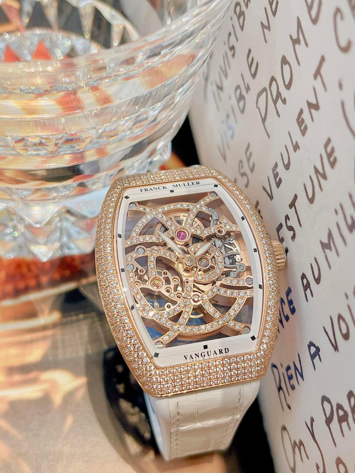 Đồng Hồ Franck Muller V35 Rose Gold Skeleton