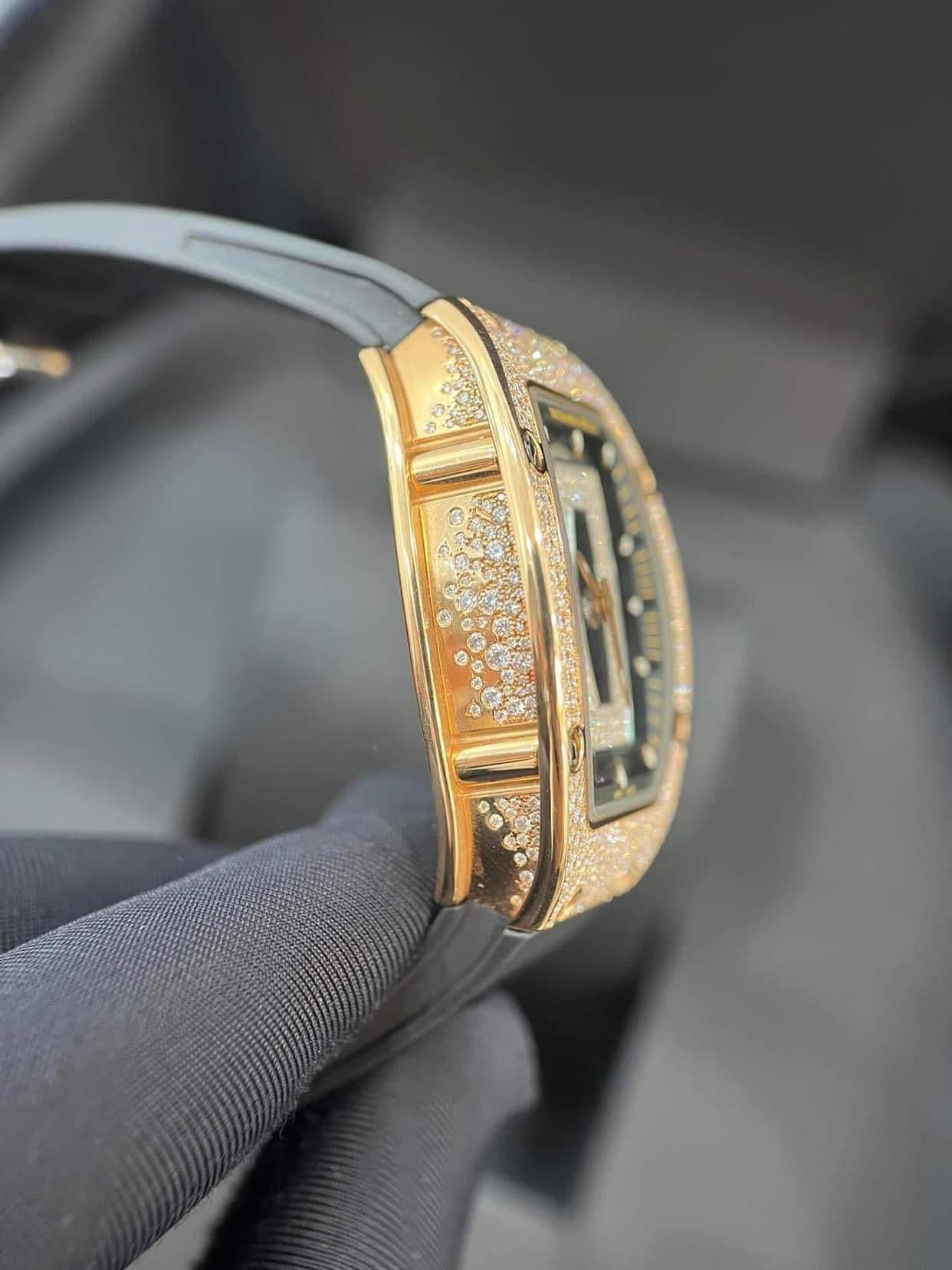 Đồng Hồ Richard Mille 07-01 Rose Gold Snow Diamonds