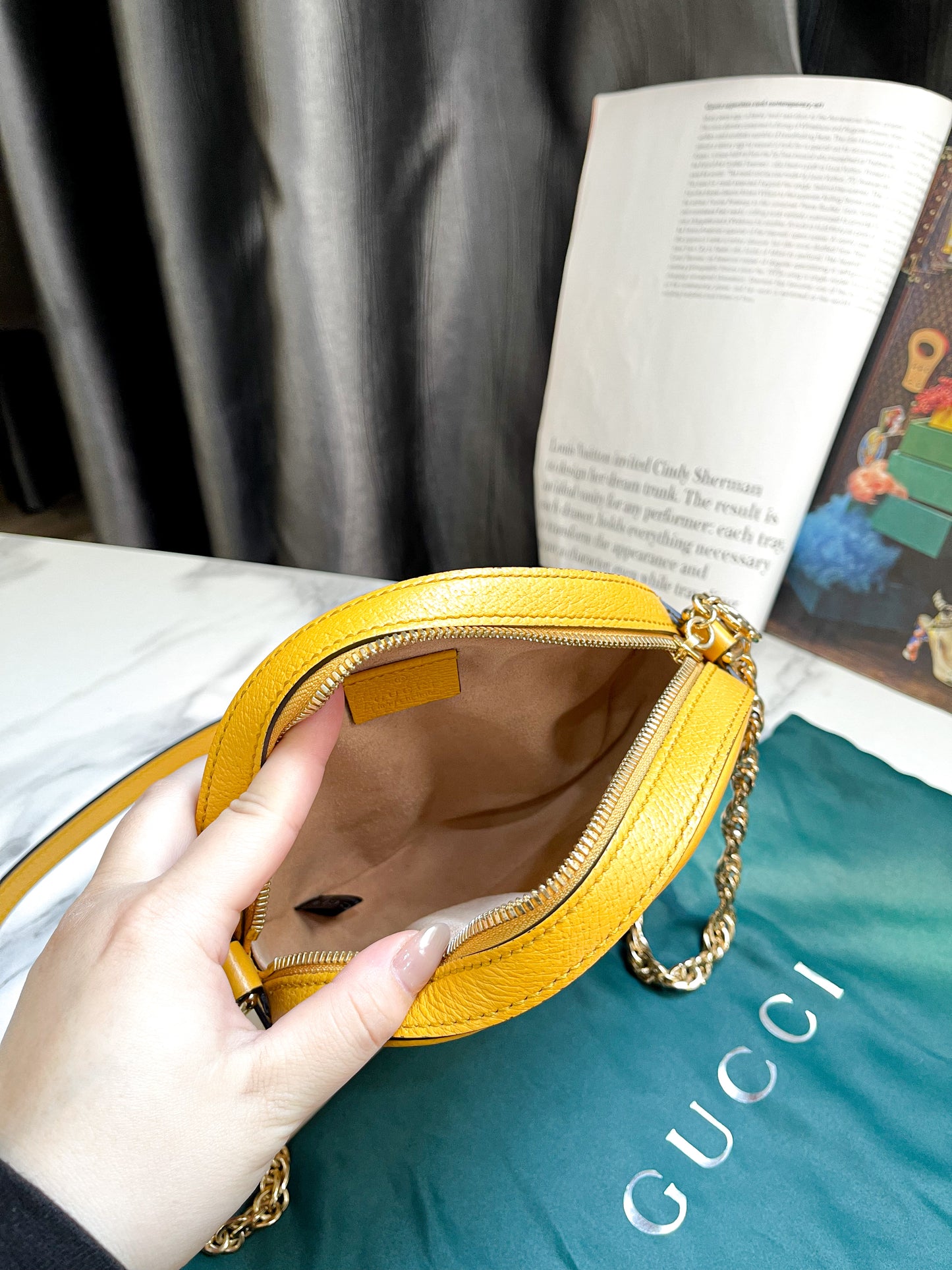 Gucci Ophidia Crossbody Vàng