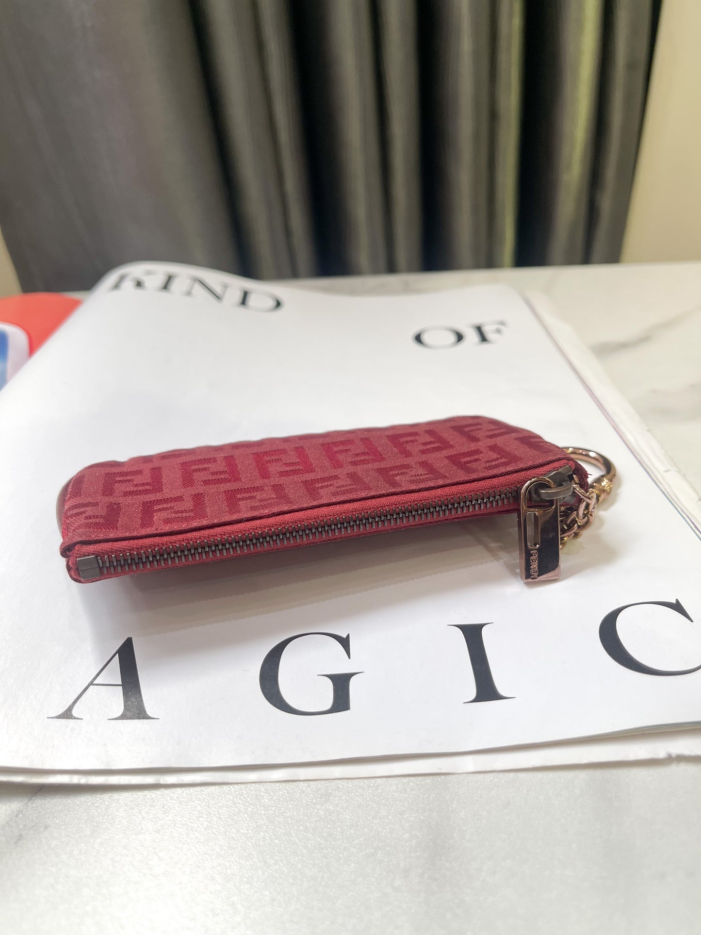 Key Pouch Fendi Đỏ Vintage