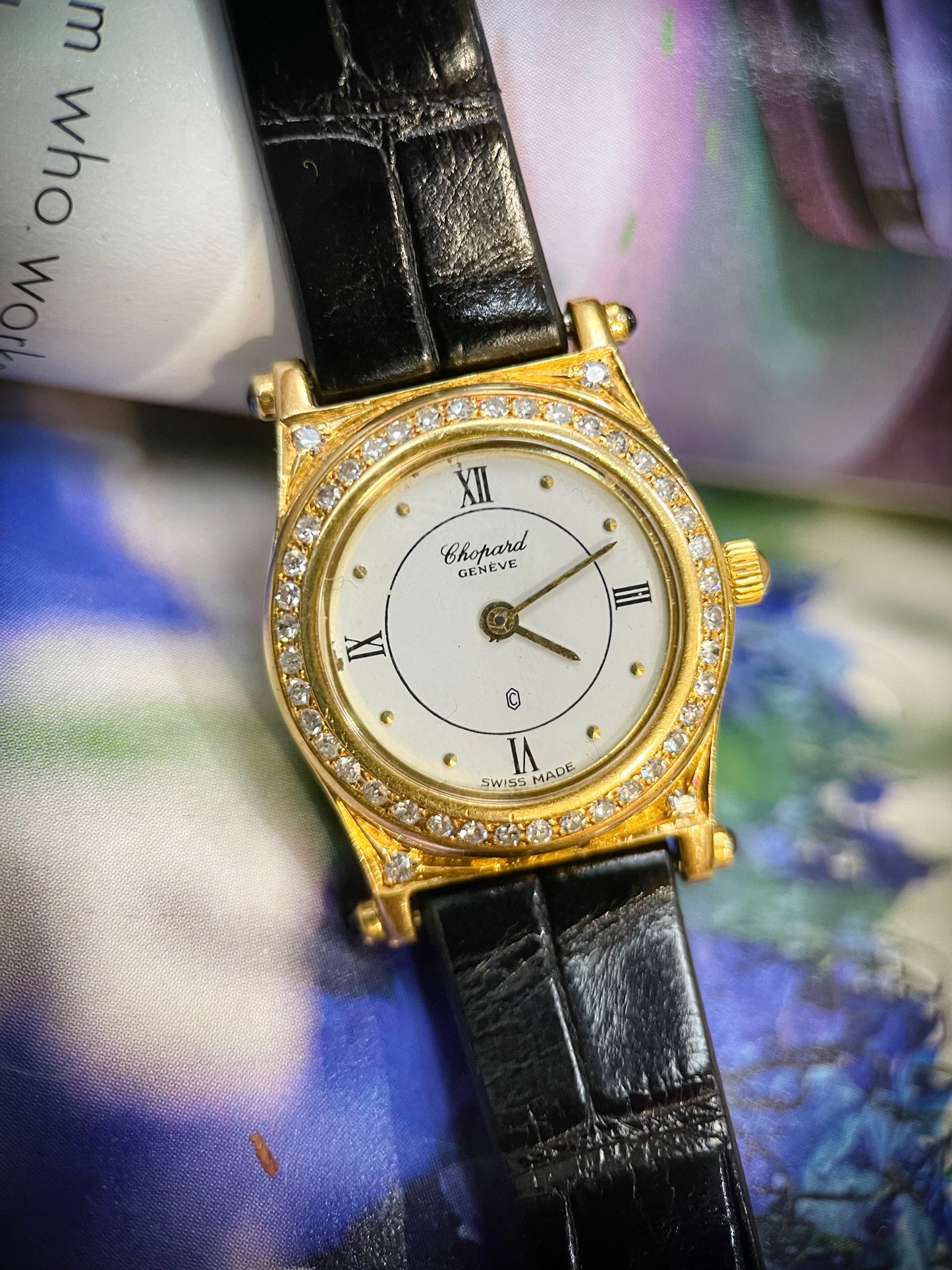 Eine Vintage Chopard-Uhr