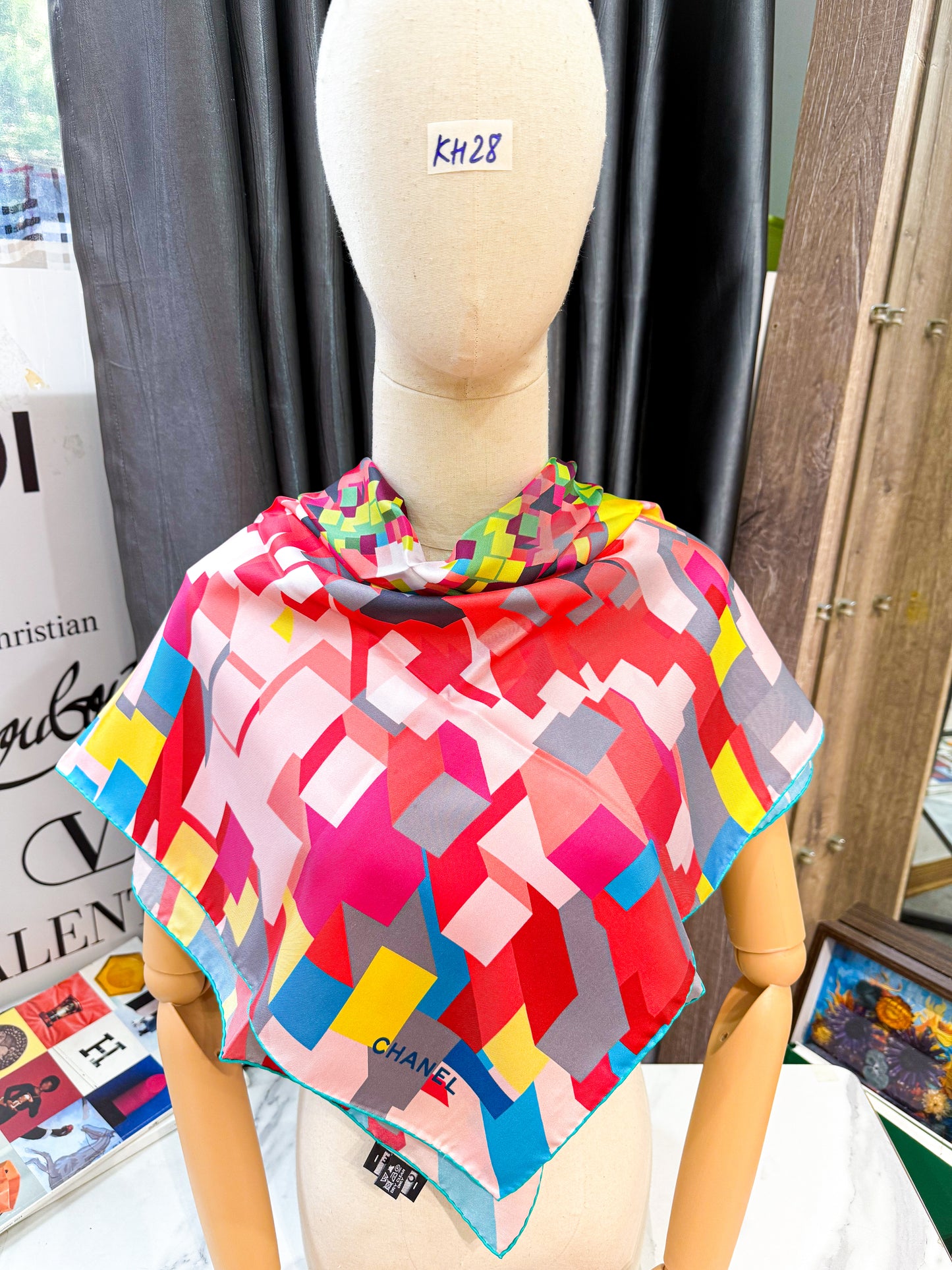 Khăn Lụa Chanel Khổ 90x90 6/11