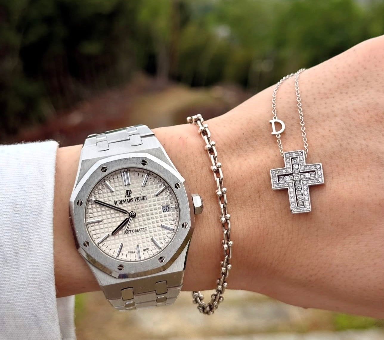 Đồng Hồ Audemars Piguet Royal Oak 15450ST White Dial 37mm