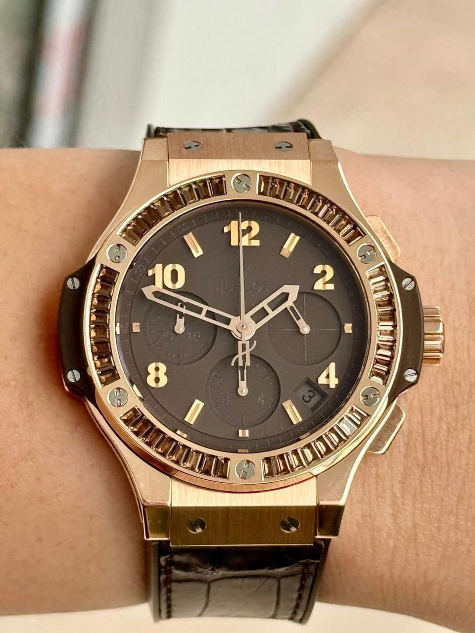 Đồng Hồ Hublot Bigbang 41mm Rose Gold Brown