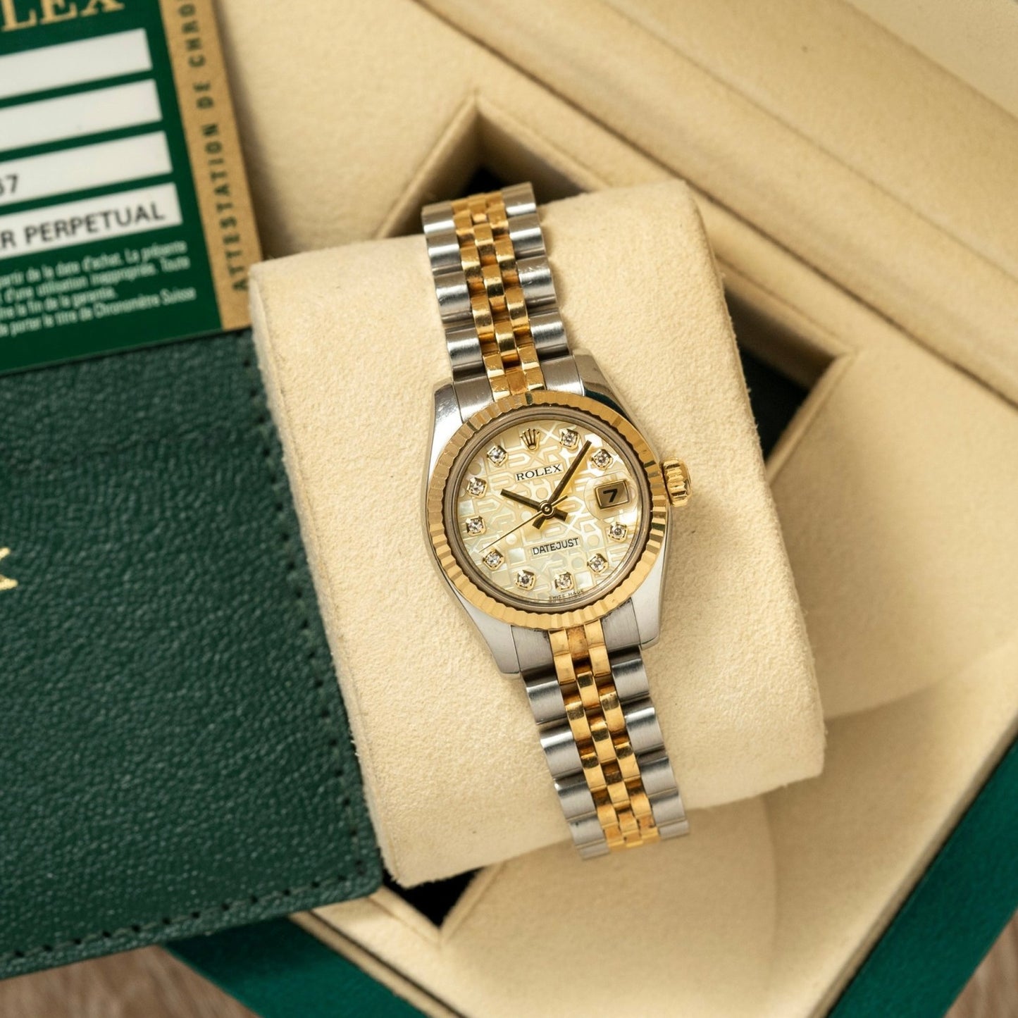 Đồng Hồ Rolex Datejust 179173 Mặt số Vi tính size 26mm