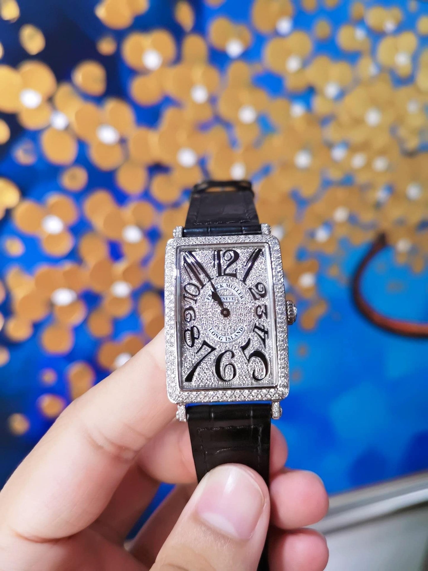 Franck Muller 952QZ Custom Volldiamant 