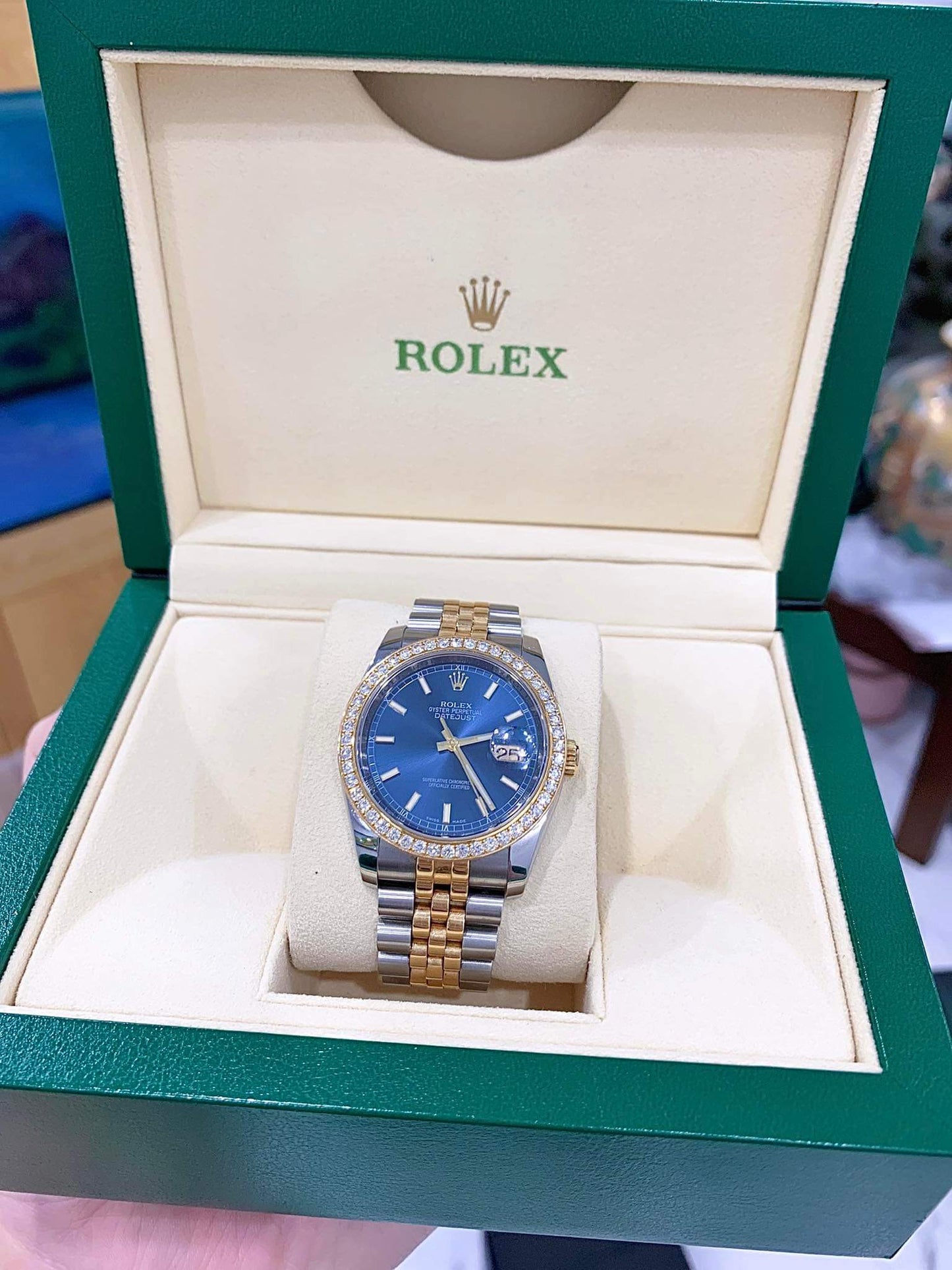 Đồng Hồ Rolex DateJust 116233 Demi Yellow Gold