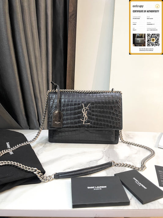 YSL Sunset Croc Size 22