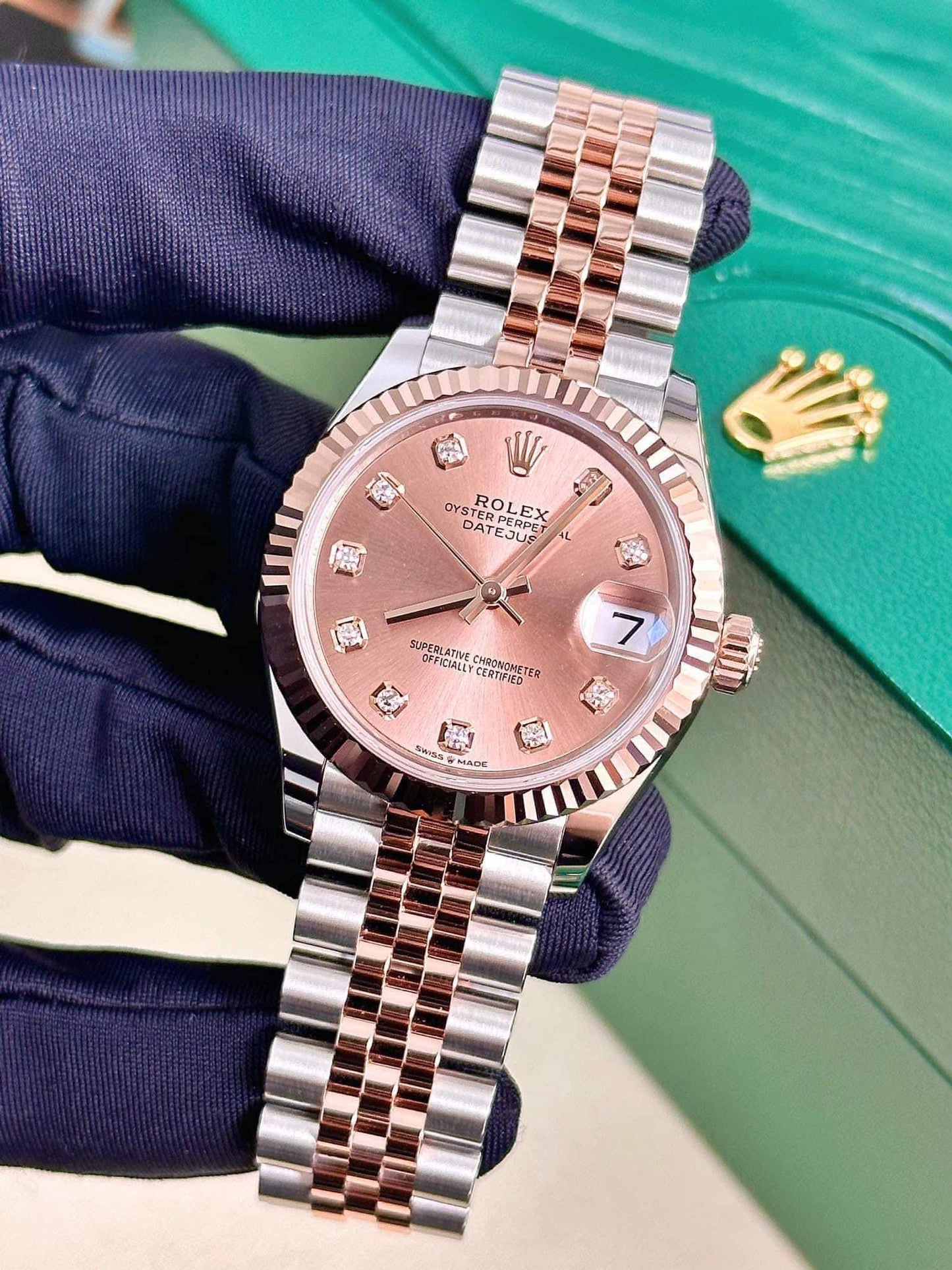 Đồng Hồ Rolex DateJust size 31mm 278271 Mặt Số Hồng