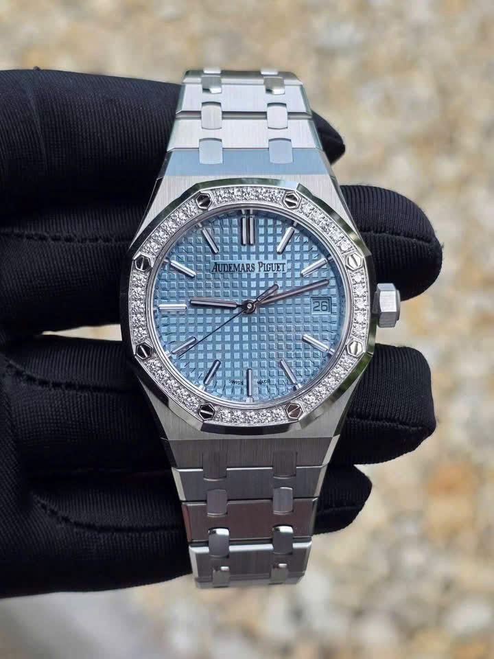 Đồng Hồ Audemars Piguet Royal Oak 15551ST Ice Blue 37mm