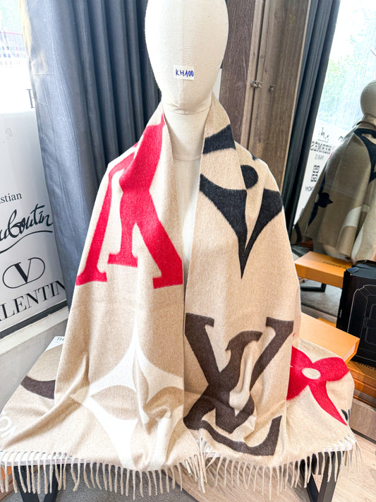 Khăn Choàng LV Cashmere + Len KH100 8/1
