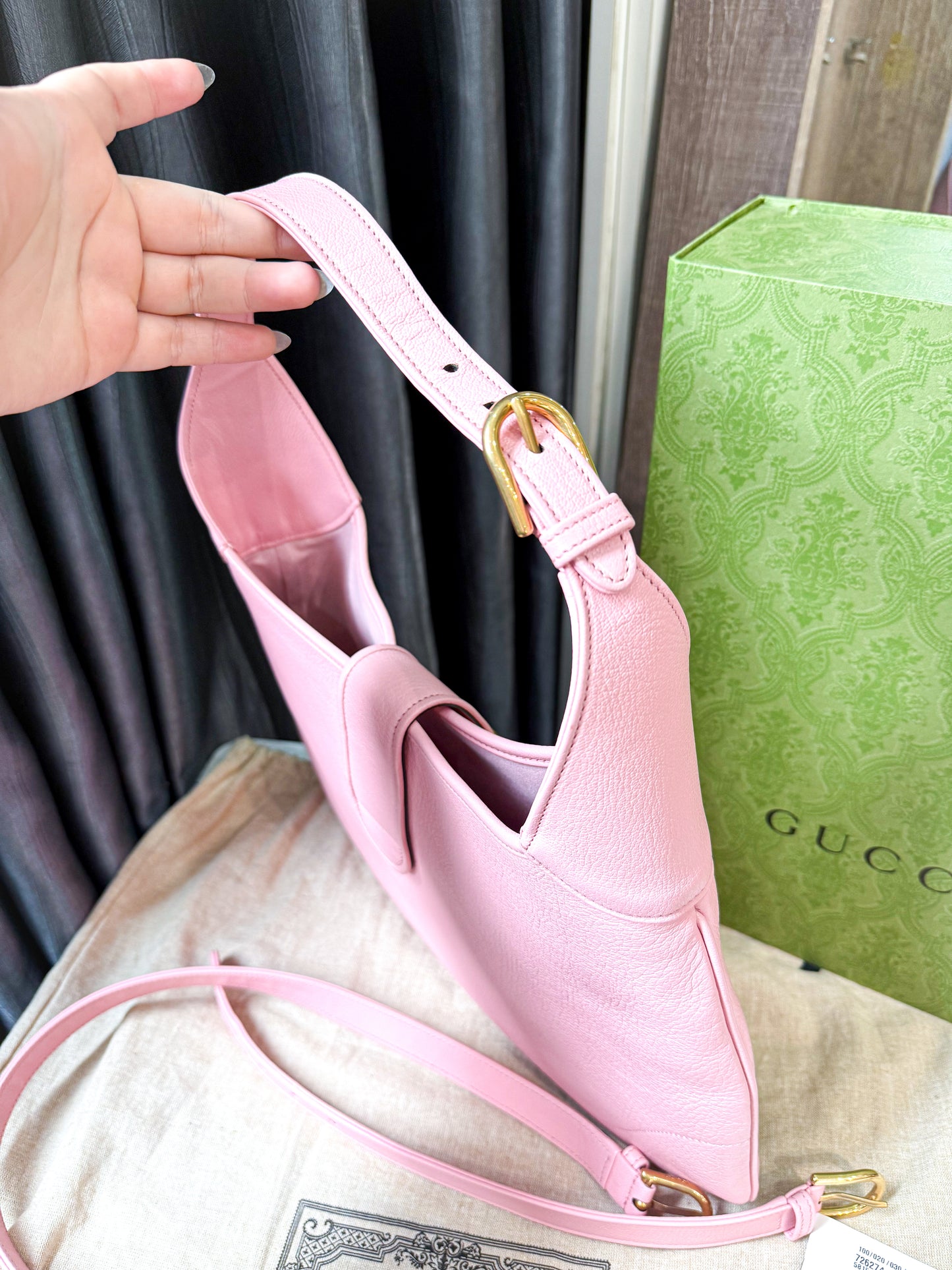 A A Gucci Jackie Hồng New