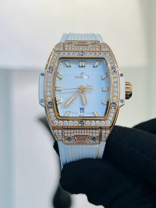 Đồng Hồ Hublot Spirit Of Bigbang King Gold Pave 32mm