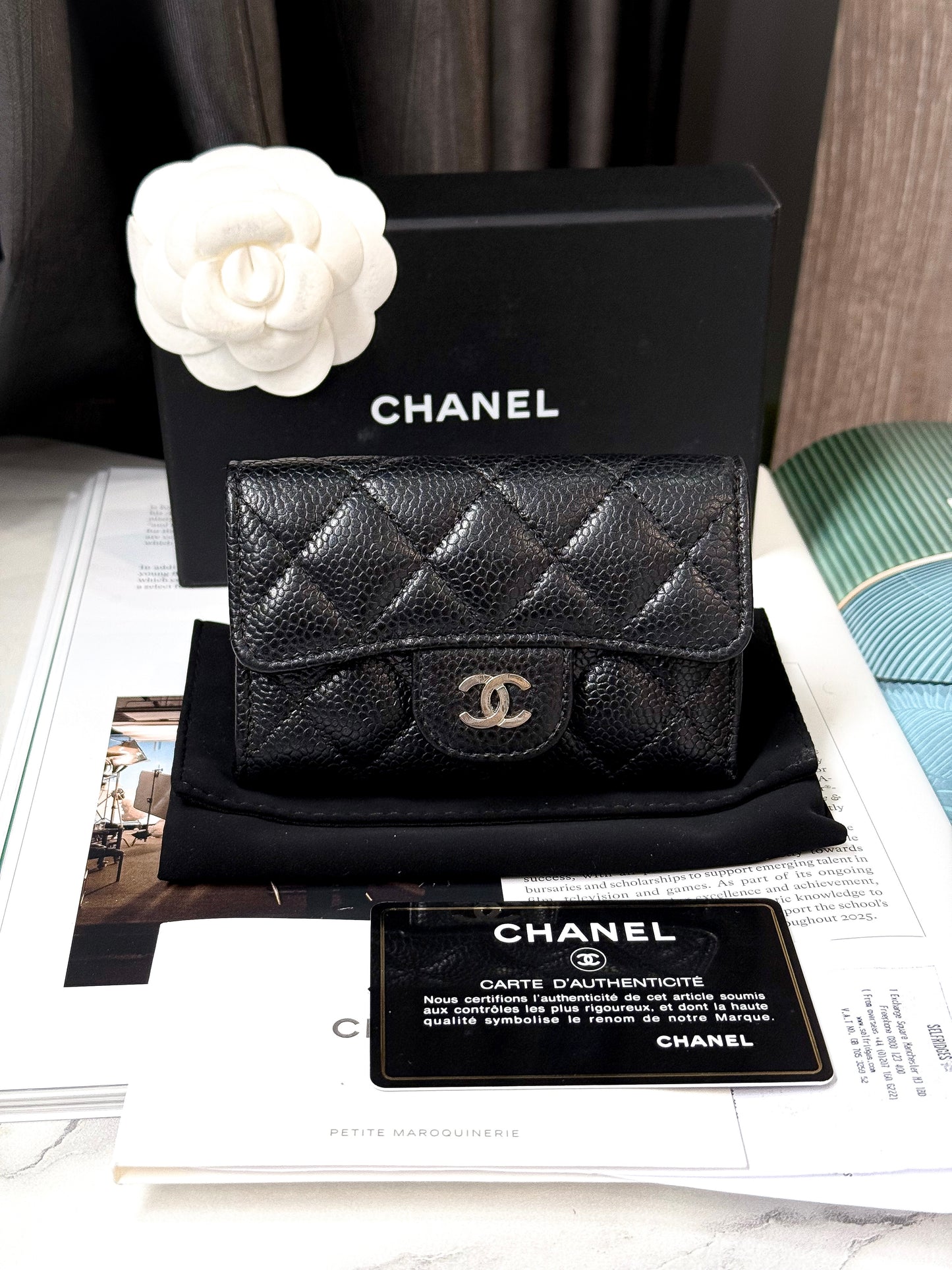 Card Holder Chanel Caviar