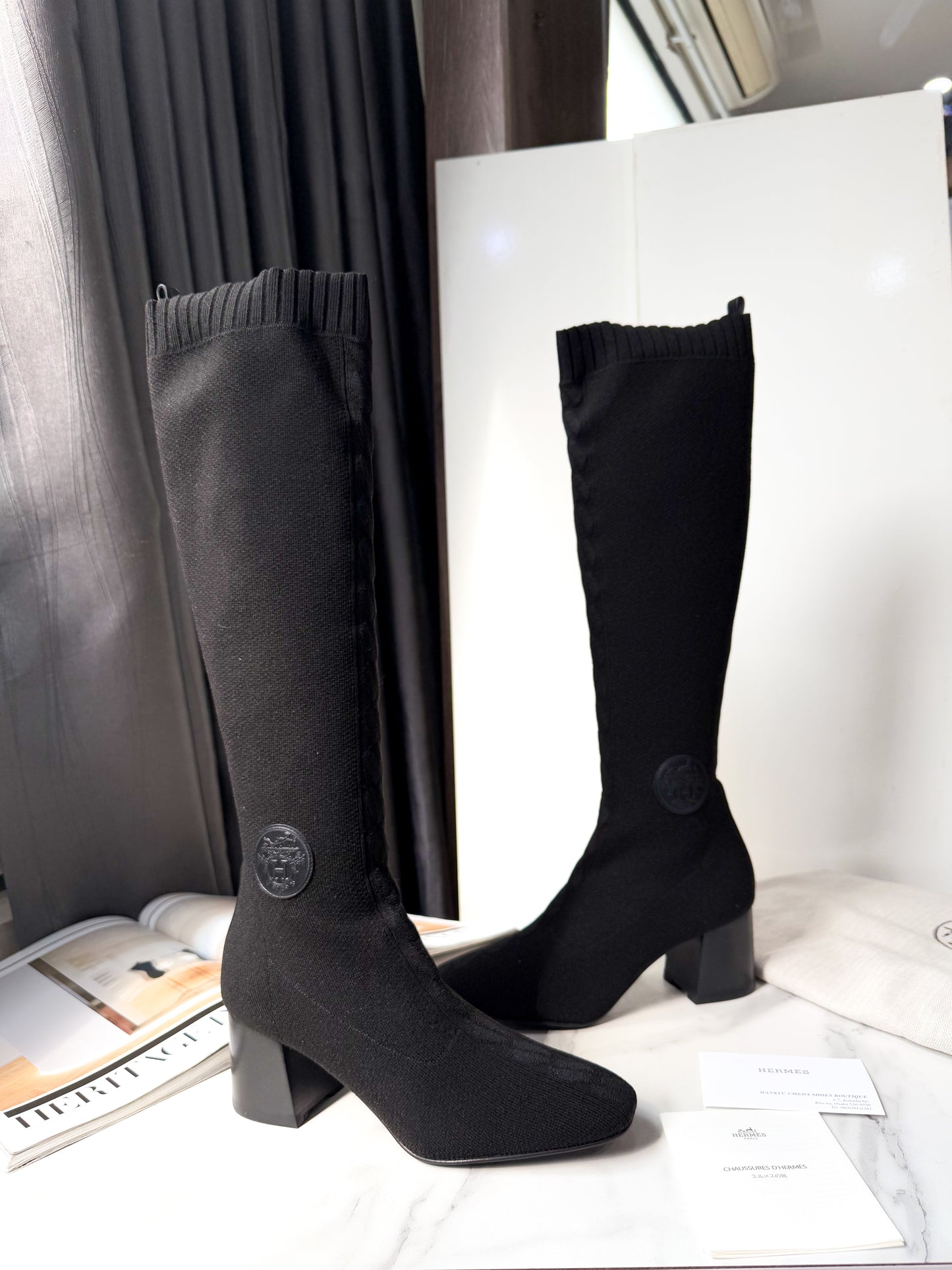 Boot Hermes Cao Cổ Size 38.5