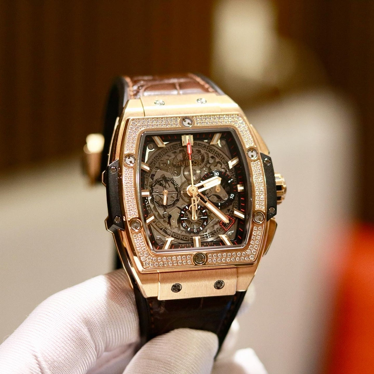 Đồng Hồ Hublot Spirit Of Bigbang 42mm Kinggold Diamonds