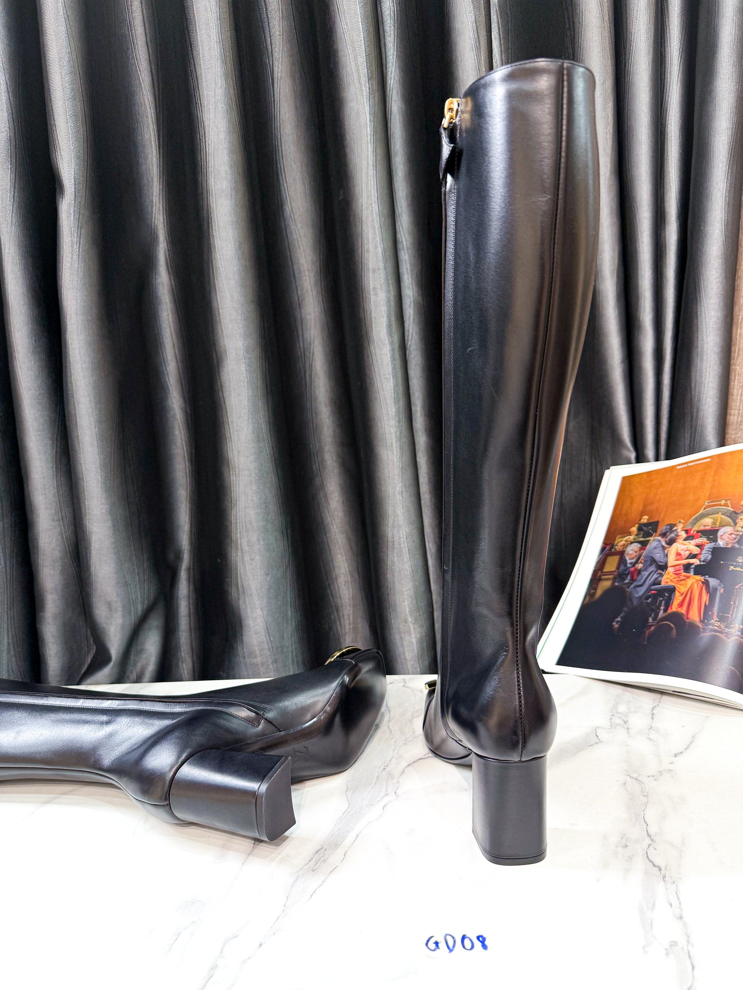 Boot Cao Cổ LV Đen Size 36