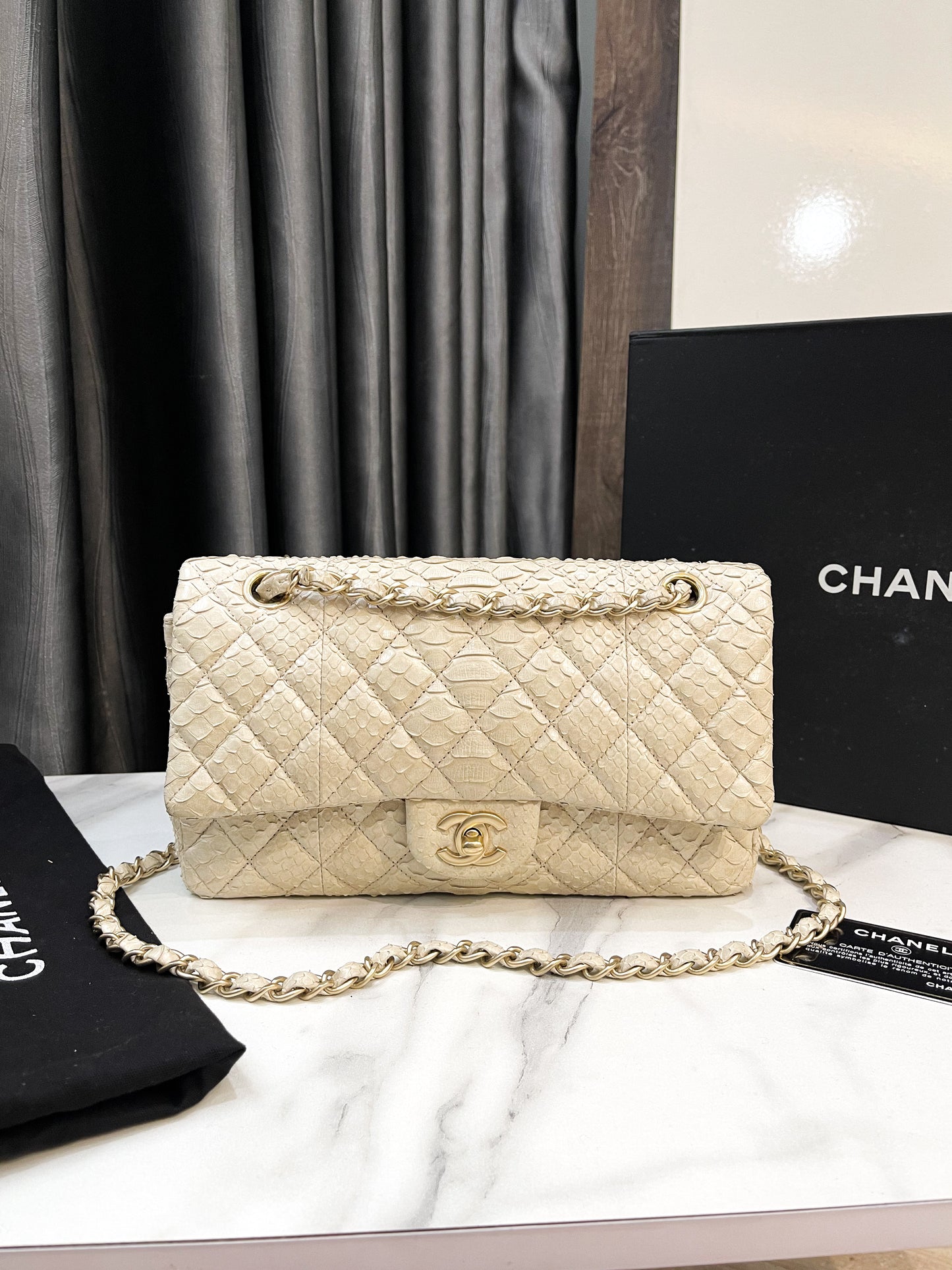 Chanel Classic Da Trăn Python