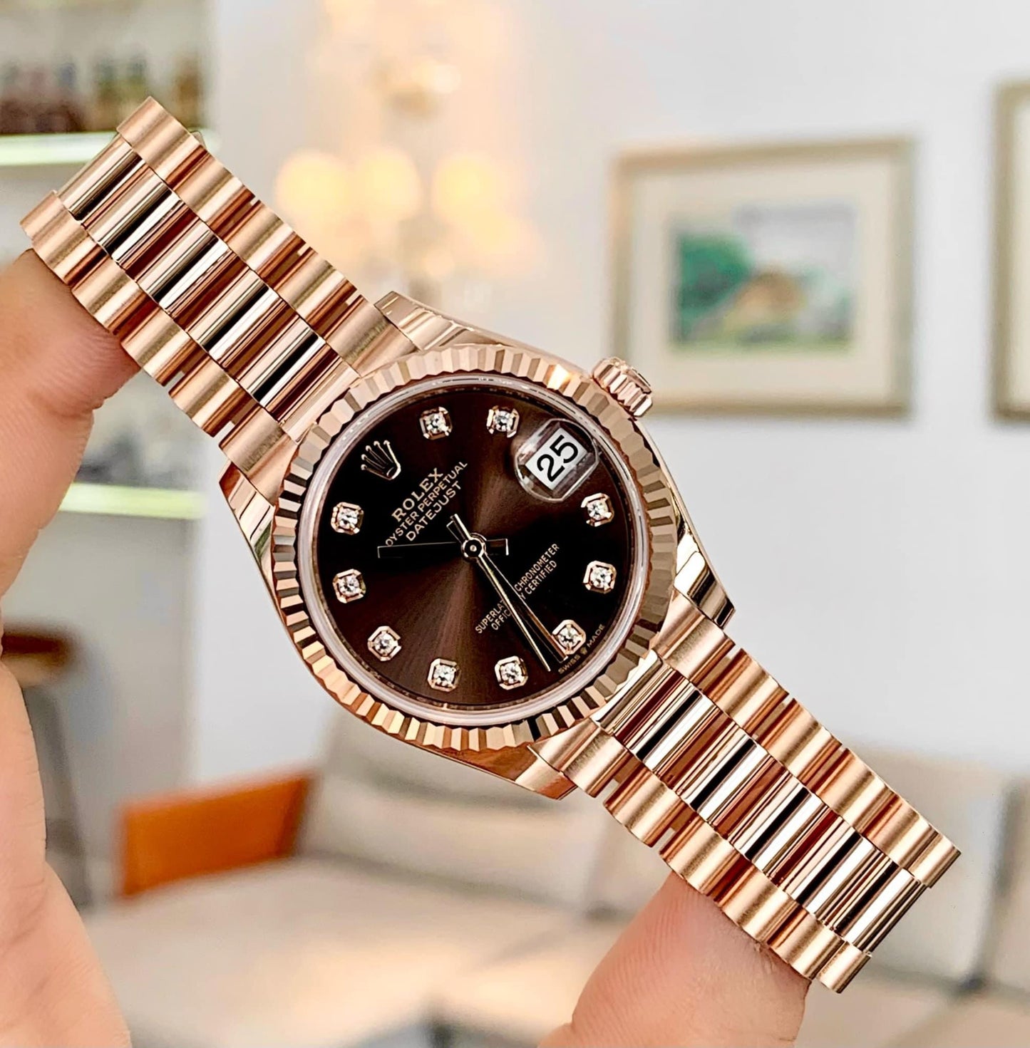 Đồng Hồ Rolex DateJust 278275 size 31mm Chocolate